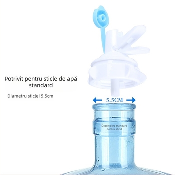 Naju robinet pentru apă îmbuteliată cu dop de praf, plastic alimentar, design modern minimalist