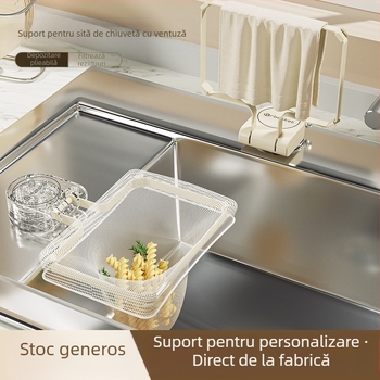 Matsumoto Plasă de filtrare pentru resturi la chiuvetă - Filtru PP, personalizabil cu logo