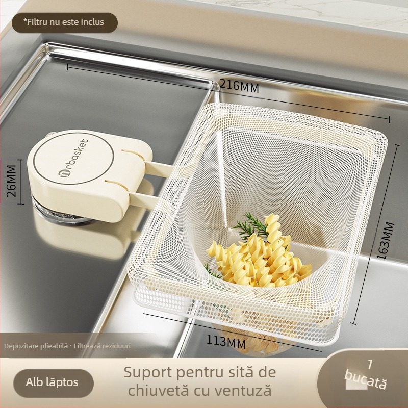 Matsumoto Plasă de filtrare pentru resturi la chiuvetă - Filtru PP, personalizabil cu logo