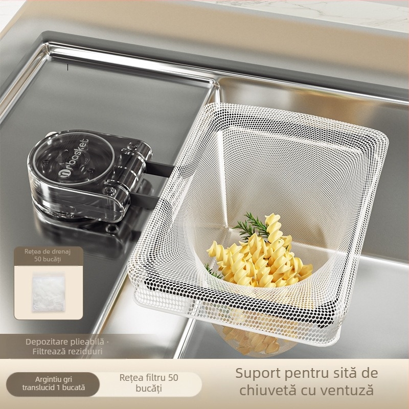 Matsumoto Plasă de filtrare pentru resturi la chiuvetă - Filtru PP, personalizabil cu logo