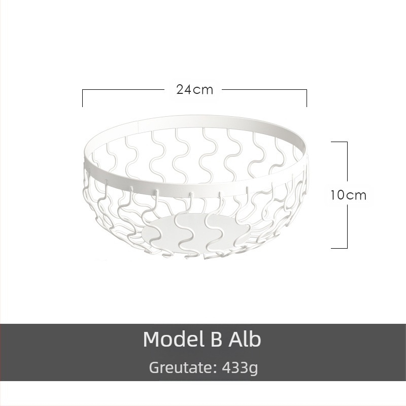 Platou de fructe din oțel inoxidabil, design modern în stil Nordic, aspect luxos ușor; Brand Joint Carpenter; Stil Simplu; Lansare: primăvara 2020; Calitate: Clasa întâi