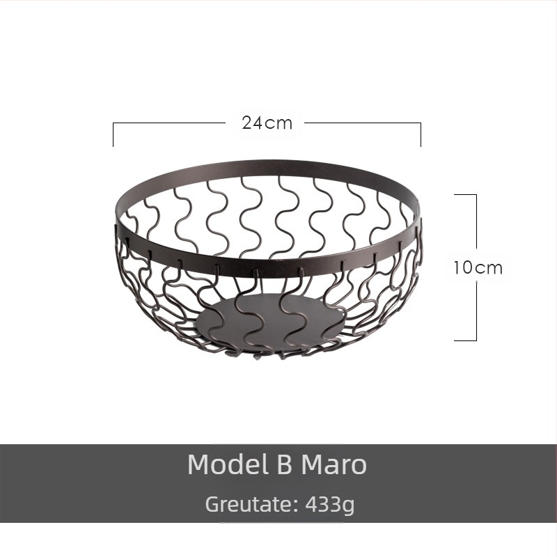 Platou de fructe din oțel inoxidabil, design modern în stil Nordic, aspect luxos ușor; Brand Joint Carpenter; Stil Simplu; Lansare: primăvara 2020; Calitate: Clasa întâi