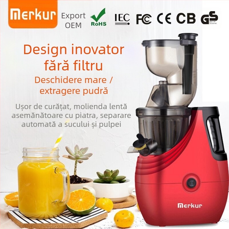 Storcător vertical pentru uz casnic cu separare a pulpei și zgomot redus, 150W, 220V, capacitate 601–800 ml