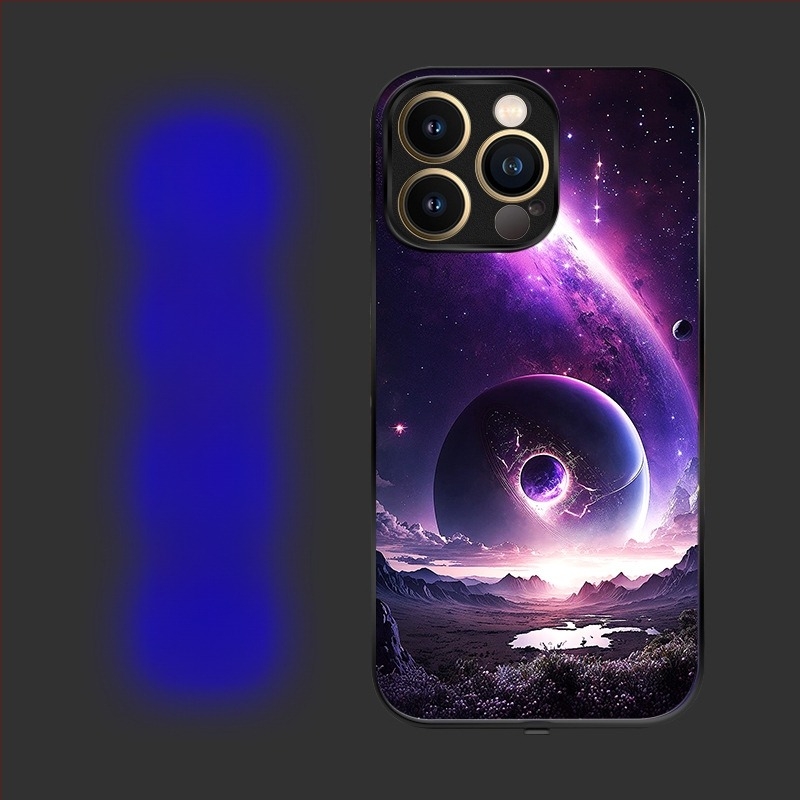 Carcasă cu LED pentru notificare apel pentru iPhone 16 Pro Max, control vocal, antiderapantă și rezistentă la uzură, în șapte culori