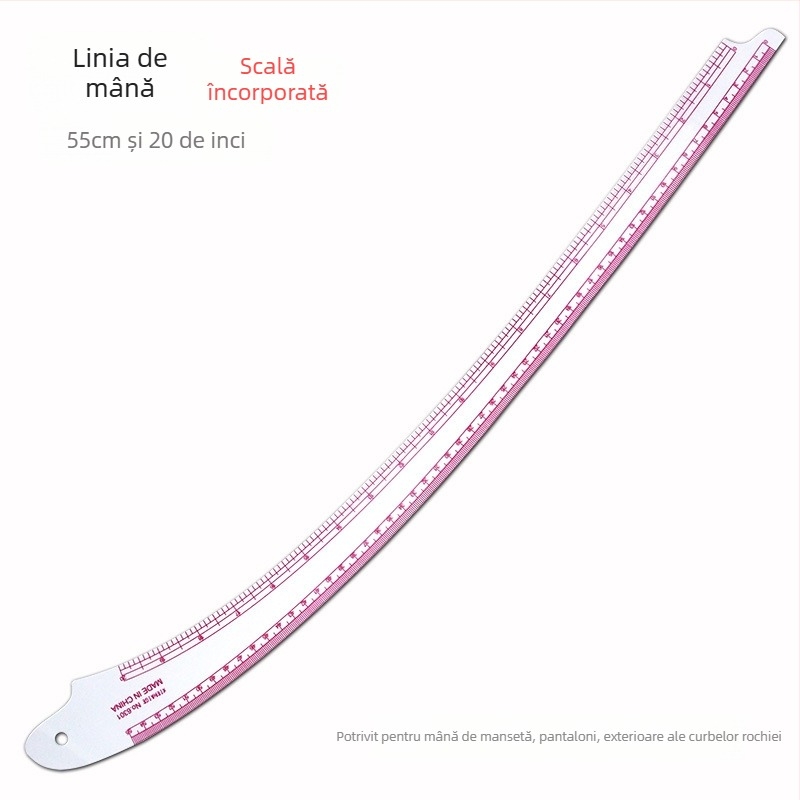 Set rigle croitoare pentru îmbrăcăminte cu scară încorporată, din plastic, include placă în formă de L și ghidaje de curbă