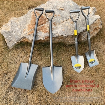 Lopată din oțel mangan, monobloc pentru săpat