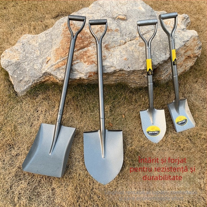 Lopată din oțel mangan, monobloc pentru săpat