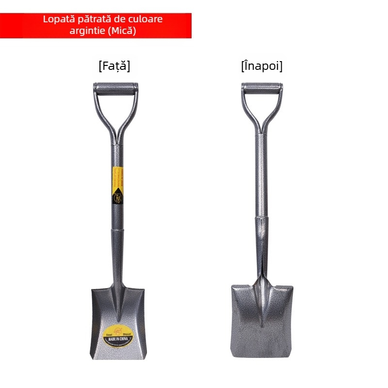 Lopată din oțel mangan, monobloc pentru săpat
