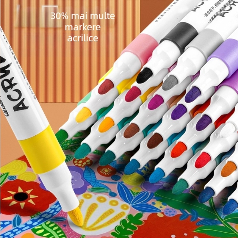 Marker acrilic Hundred Knowledge, rezistent la apă, pentru graffiti și acuarelă