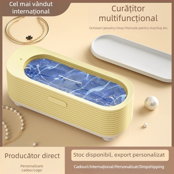 Curățător de ochelari - funcționare mecanică, alimentare USB, capacitate 301-500 ml, bază din PP, curățător cu abur