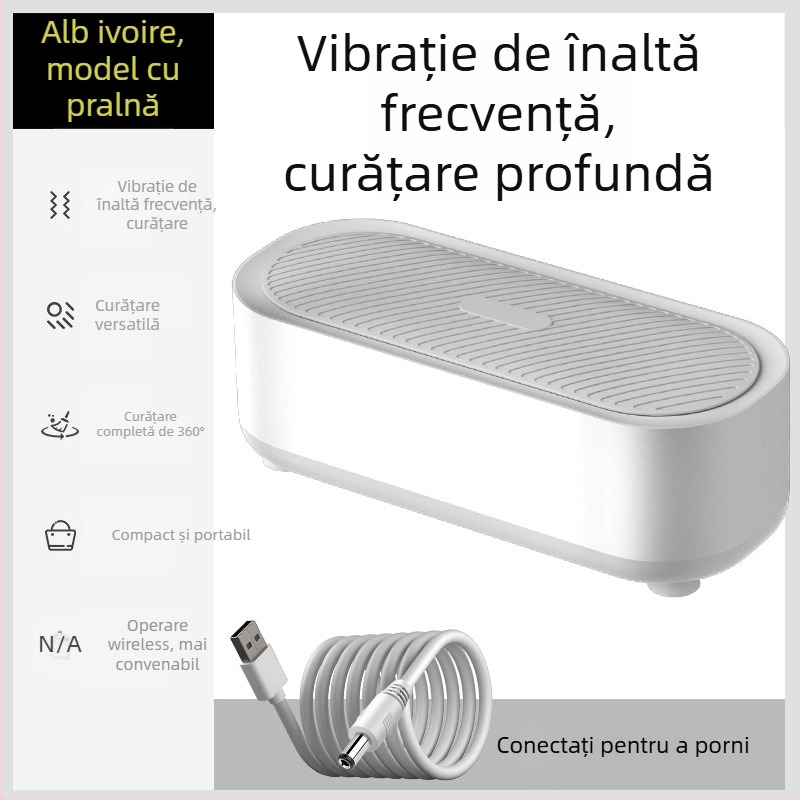 Curățător de ochelari - funcționare mecanică, alimentare USB, capacitate 301-500 ml, bază din PP, curățător cu abur