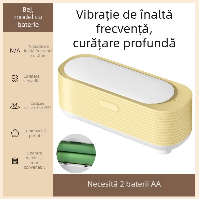 Curățător de ochelari - funcționare mecanică, alimentare USB, capacitate 301-500 ml, bază din PP, curățător cu abur