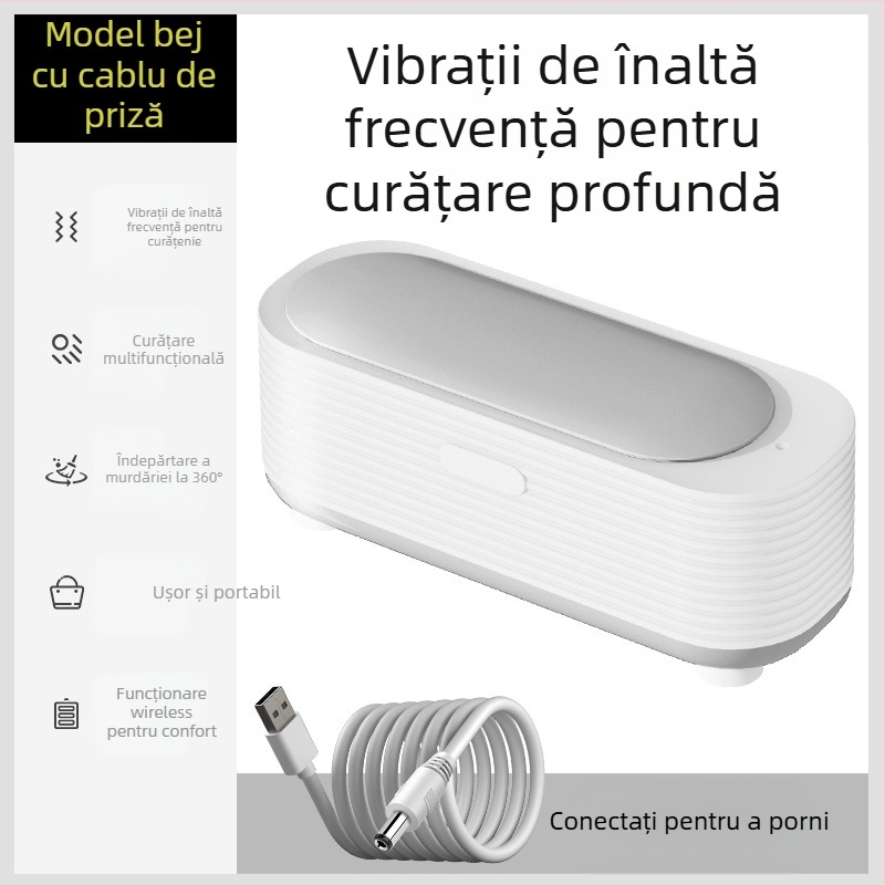 Curățător de ochelari - funcționare mecanică, alimentare USB, capacitate 301-500 ml, bază din PP, curățător cu abur