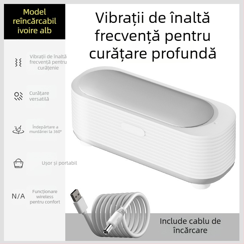 Curățător de ochelari - funcționare mecanică, alimentare USB, capacitate 301-500 ml, bază din PP, curățător cu abur