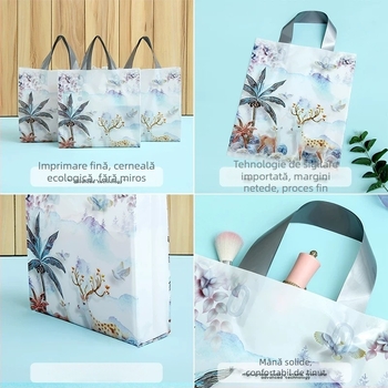 Sac de ambalare pentru haine de copii - design desen animat, dublu strat, grosime 12 mătase, material nou, producție zilnică mare