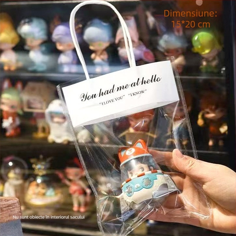 Pungi OPP pentru buchete, disponibile imediat, ambalaj final, tehnică de lipire, 10 bucăți