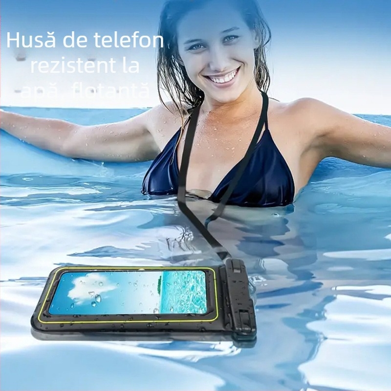 Geantă impermeabilă pentru telefon pentru activități în aer liber | Material: ABS+PVC+burete • Țesătură impermeabilă • Compatibilă cu ecran tactil • Design plutitor • Brand: YFAN