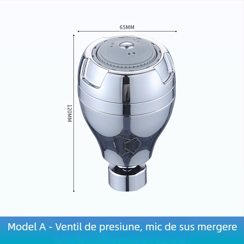 Cap de duș ABS, economisire a apei, montaj pe perete, stil nou chinezesc