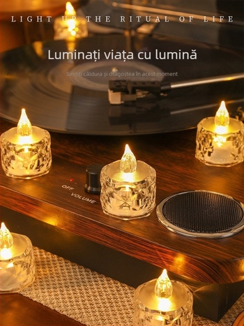 Lumânare LED fără fum pentru propuneri romantice și decor de scenă | Ceară din amestec de soia | Marcă: Altă