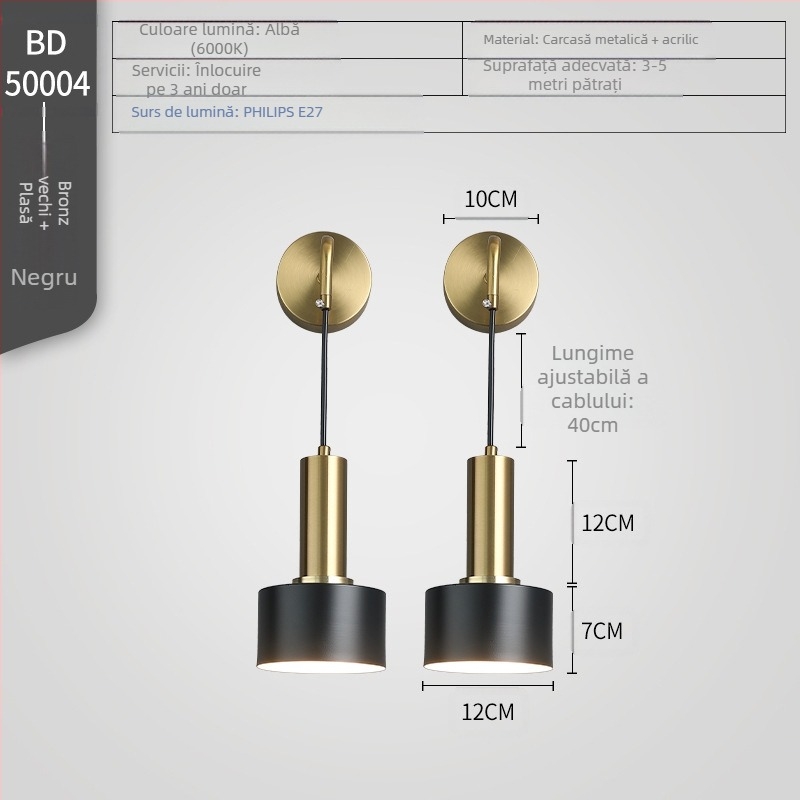 Lampa de perete pentru dormitor – LED, 111–240V, FCC-B, Hyun Pole Island