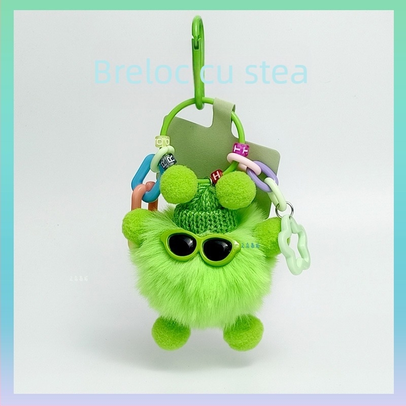 Pandantiv plușat cu elf – accesoriu drăguț, breloc pentru telefon și geantă, cadou potrivit