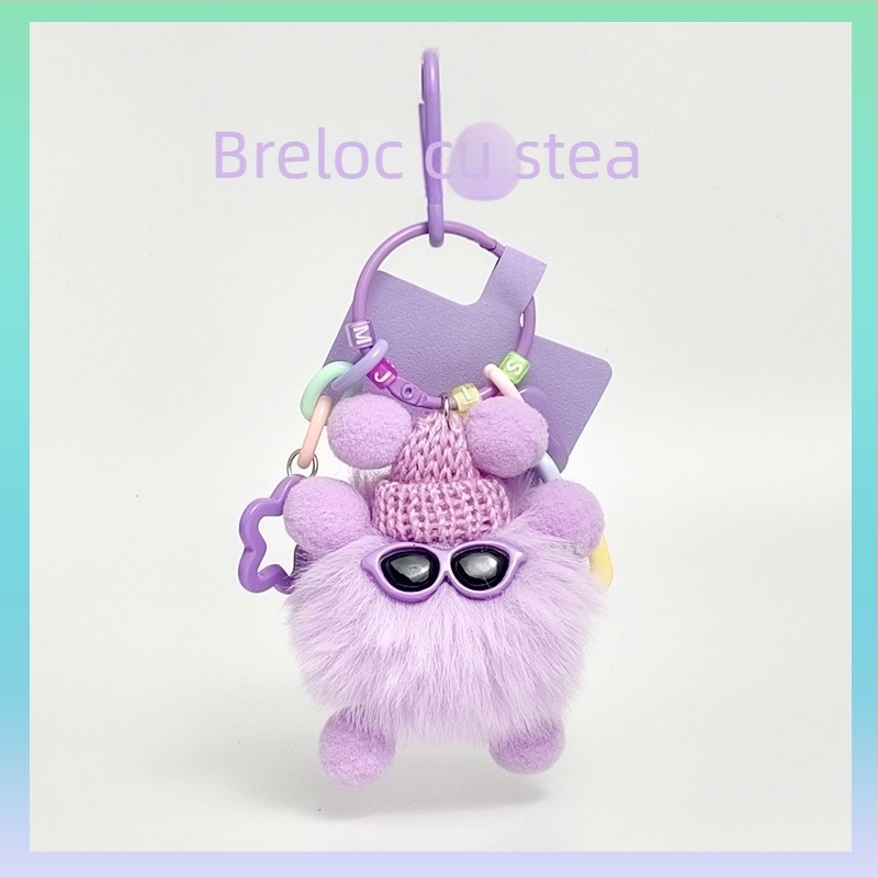 Pandantiv plușat cu elf – accesoriu drăguț, breloc pentru telefon și geantă, cadou potrivit