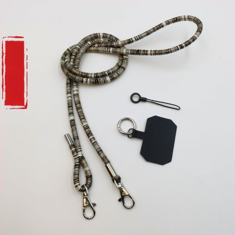 Lanyard pentru telefon mobil cu sfoară în stil etnic și cataramă metalică – lucrat manual, unisex, stiluri personalizabile