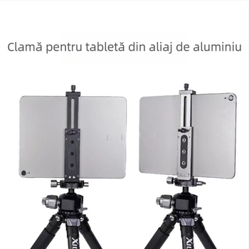 Clip pentru tabletă și telefon mobil pentru suport de streaming live și trepied foto – XJ15 clip metal pentru tabletă, XJ8 clip din aluminiu pentru telefon