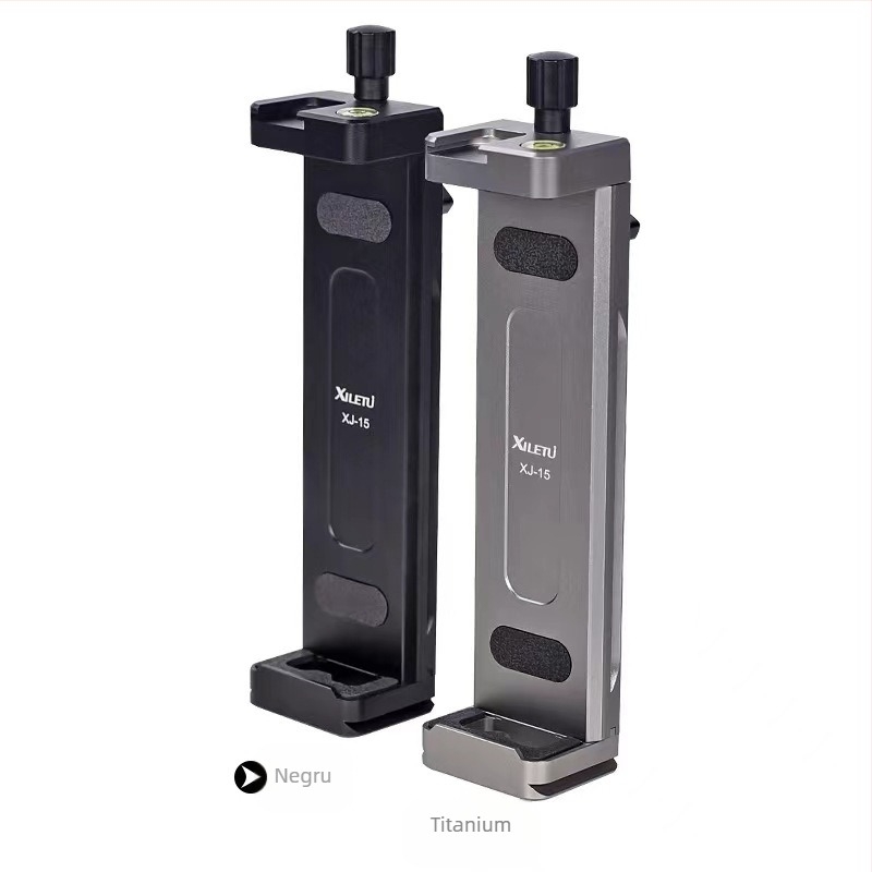 Clip pentru tabletă și telefon mobil pentru suport de streaming live și trepied foto – XJ15 clip metal pentru tabletă, XJ8 clip din aluminiu pentru telefon