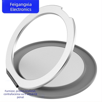 Suport magnetic pentru telefon cu inel rotativ la 360° și bază de birou reglabilă — finisaj mat din silicon, design 2 în 1, compatibil cu iPhone 13 Pro/14 Pro/14 Pro Max