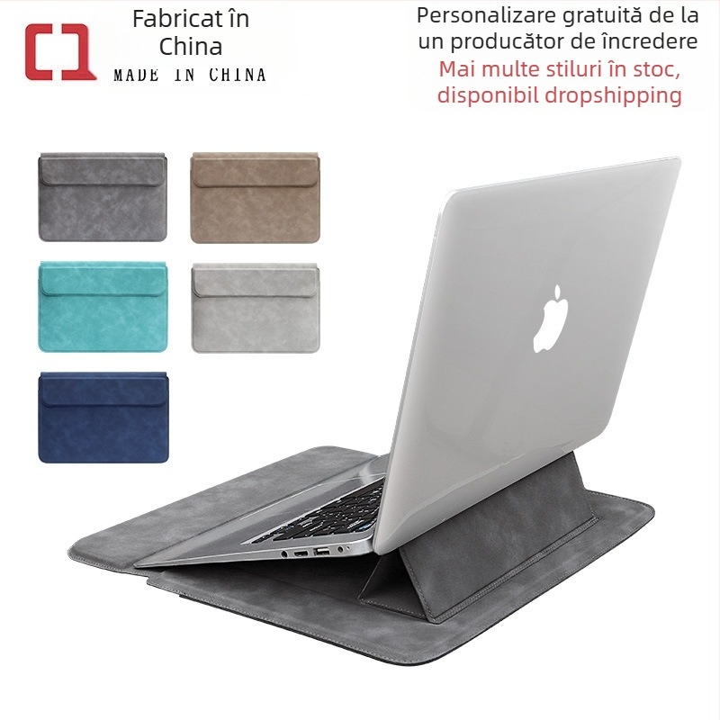 Geantă pentru laptop cu deschidere tip capac; căptușeală; buzunar intern pentru calculator; impermeabilă și rezistentă la șocuri; stil clutch de afaceri