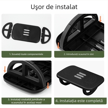 Suport pentru picioare de birou, din plastic, stil modern minimalist, model TX00458, multifuncțional, potrivit pentru copii și adulți
