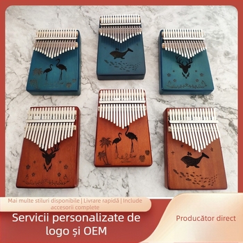 Kalimba cu 17 sunete, portabilă, personalizabilă