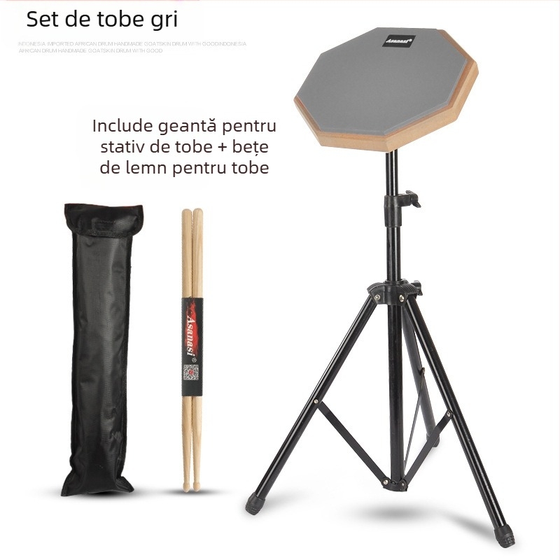 Set de plăci de practică pentru tobe, 8 inch, pentru începători, cu suport robust (Categoria produsului: Altele; Material: Altele; Model: Altele; Ambalaj: Altele; Origine: Altele)