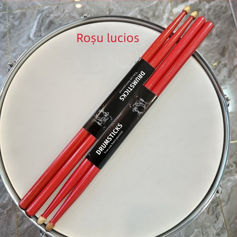 Bețe de tobe din arțar, model 5A/7A, ambalaj cu suport pentru carduri, JK brand