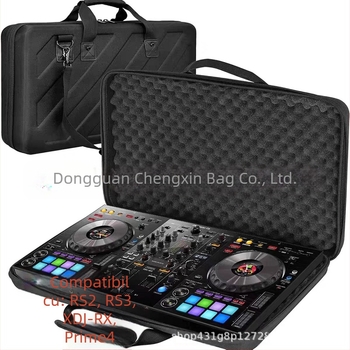 Geantă de depozitare pentru echipament DJ, material EVA, construcție cusută, compatibil cu echipamentul DJ, greutate 0,98 kg