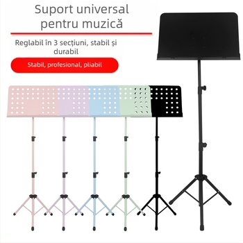 Stativ pentru note muzicale, pliabil și extensibil (Material: ABS și oțel de înaltă rezistență; Model LD316/LD317; Pentru tastatură electronică), licențiat pentru etichetă privată