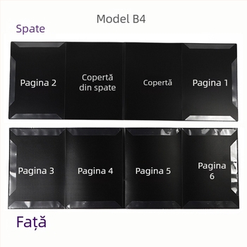 MX-108 folder partituri, plastic, cu șase pagini, compatibil cu A4, grosime placă 0,55 mm