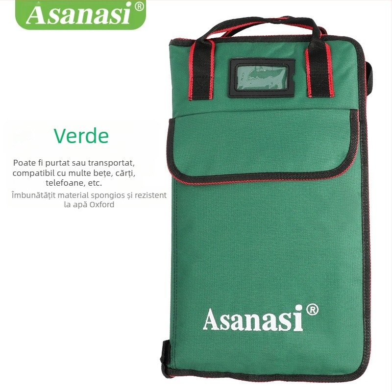 Geantă pentru bețe de tobe Asanasi, Oxford impermeabil, model mare, portabilă
