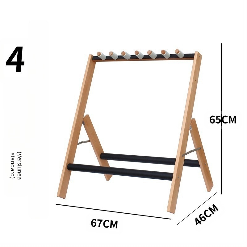 Stativ pentru chitare PURM — multigrup, cu mai multe capete, vertical, cu mai multe rânduri și poziții pentru chitare acustice, electrice și bas