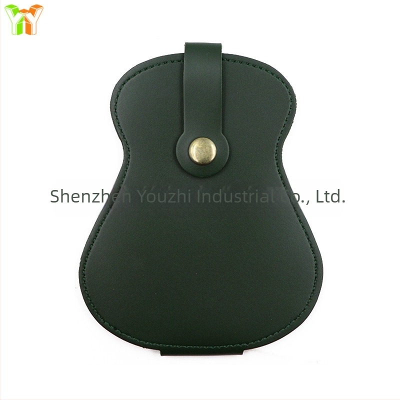 Geantă de depozitare pentru plectre de chitară, capacitate mare, PU material, model 1349, ambalare individuală, pentru instrumente muzicale