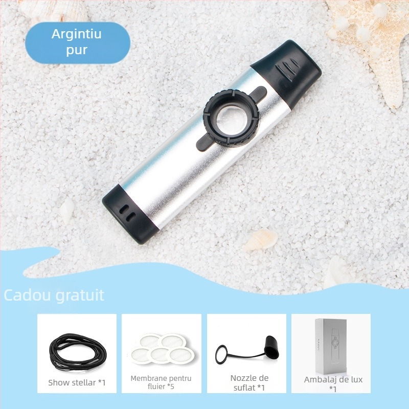 DBAO kazoo DK-11/DK-12/DK-83, corp ABS (DK-12), corp metalic (DK-11/83), muștiuc din rășină alimentară