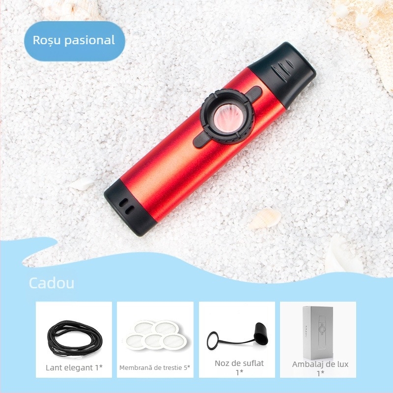 DBAO kazoo DK-11/DK-12/DK-83, corp ABS (DK-12), corp metalic (DK-11/83), muștiuc din rășină alimentară