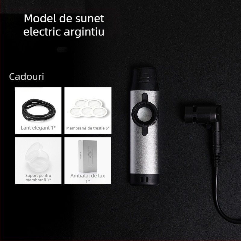 DBAO kazoo DK-11/DK-12/DK-83, corp ABS (DK-12), corp metalic (DK-11/83), muștiuc din rășină alimentară