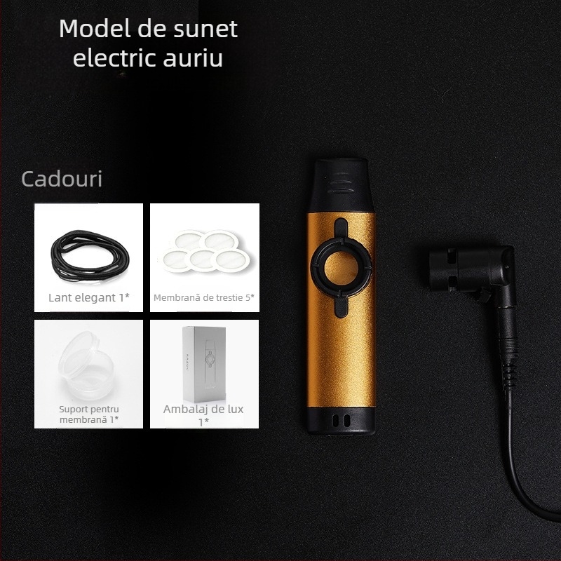 DBAO kazoo DK-11/DK-12/DK-83, corp ABS (DK-12), corp metalic (DK-11/83), muștiuc din rășină alimentară