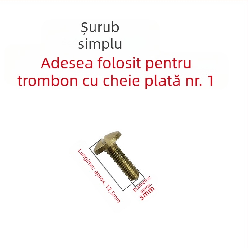 Accesoriu pentru instrument muzical cu șuruburi fixate, articulație universală și articulație cu bilă