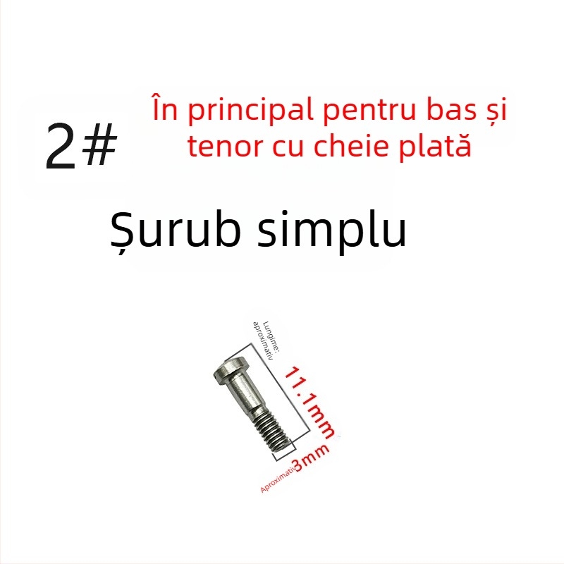 Accesoriu pentru instrument muzical cu șuruburi fixate, articulație universală și articulație cu bilă