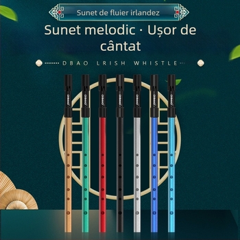 Fluier irlandez DBAO, ton C/D, șase găuri, pentru elevi