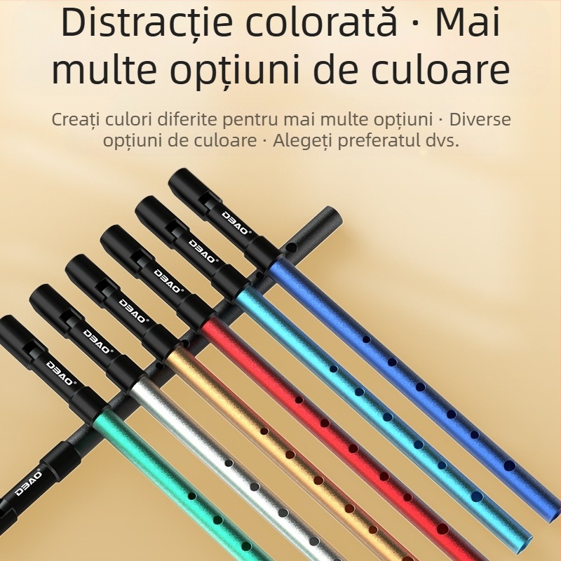 Fluier irlandez DBAO, ton C/D, șase găuri, pentru elevi