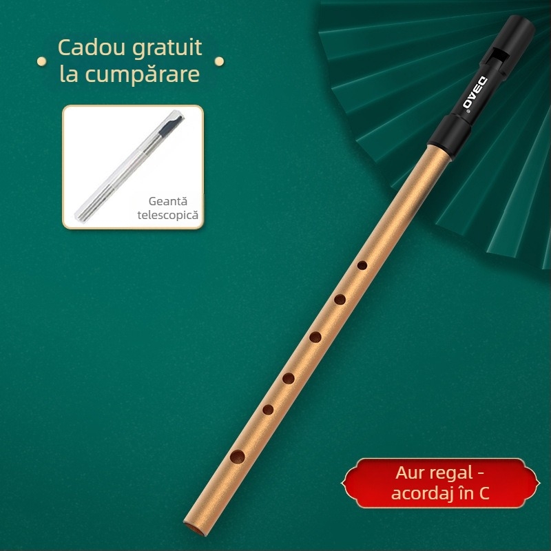 Fluier irlandez DBAO, ton C/D, șase găuri, pentru elevi
